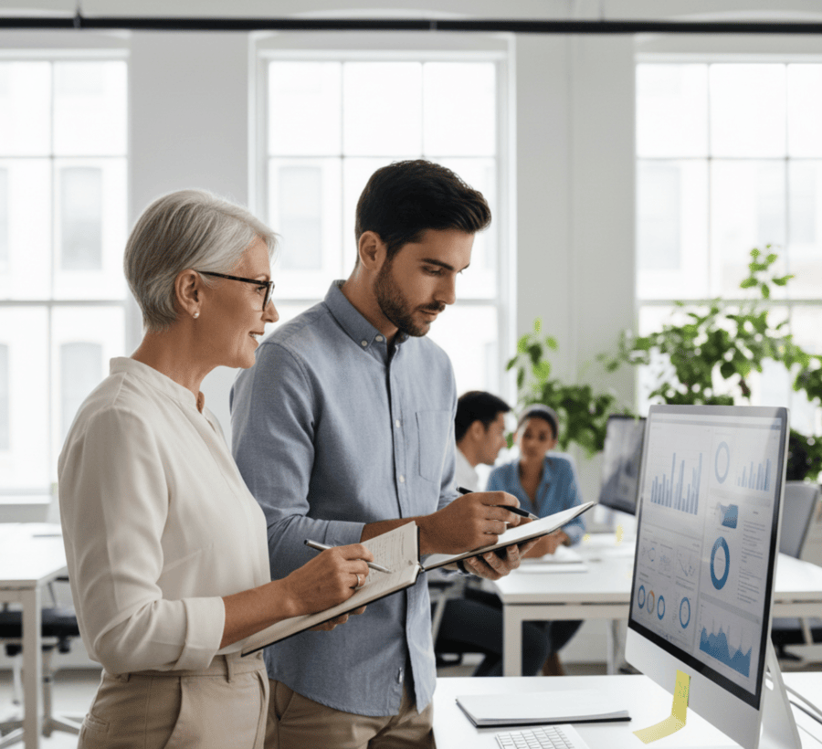 Self-leadership with the support of a more experienced colleague